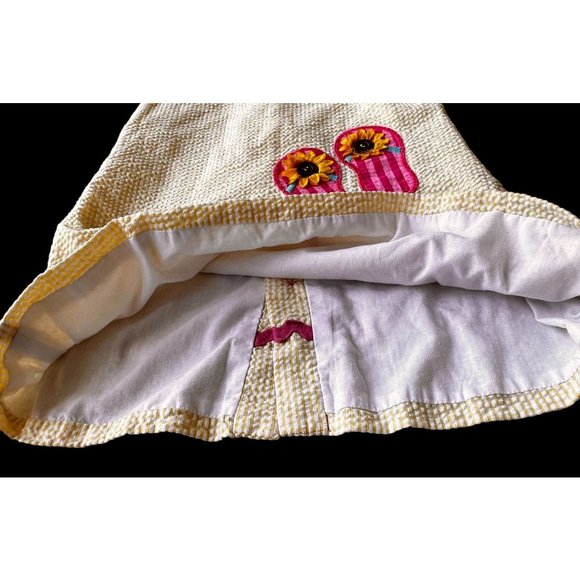 The Bailey Boys Girls Dress Seersucker Yellow White Flip Flops Back Butt… - Picture 4 of 12